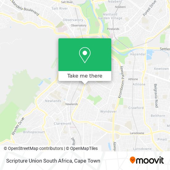 Scripture Union South Africa map