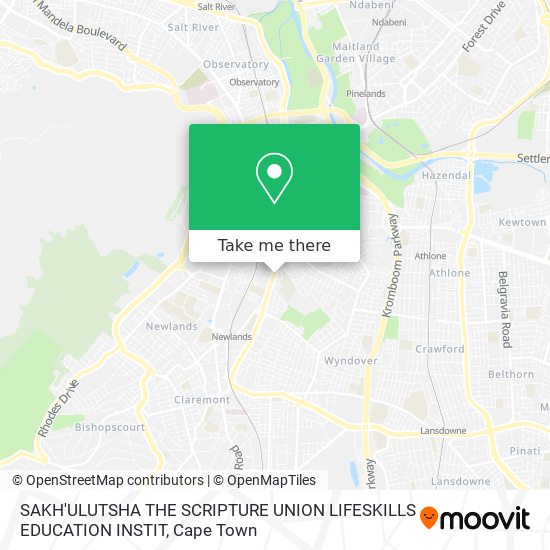 SAKH'ULUTSHA THE SCRIPTURE UNION LIFESKILLS EDUCATION INSTIT map