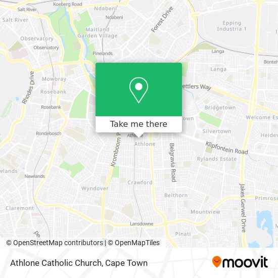 Athlone Catholic Church map