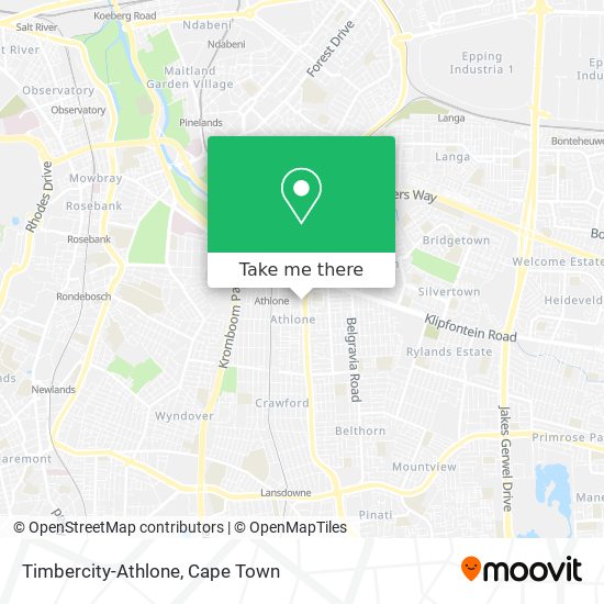 Timbercity-Athlone map