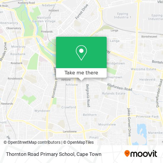 Thornton Road Primary School map
