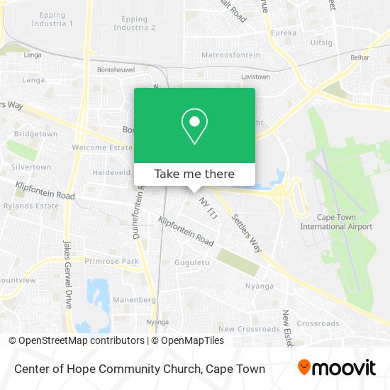 Center of Hope Community Church map