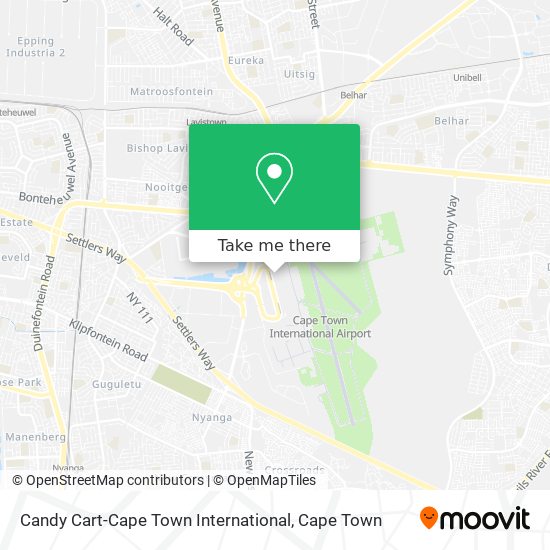 Candy Cart-Cape Town International map
