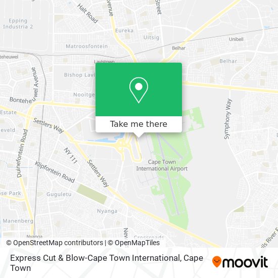 Express Cut & Blow-Cape Town International map