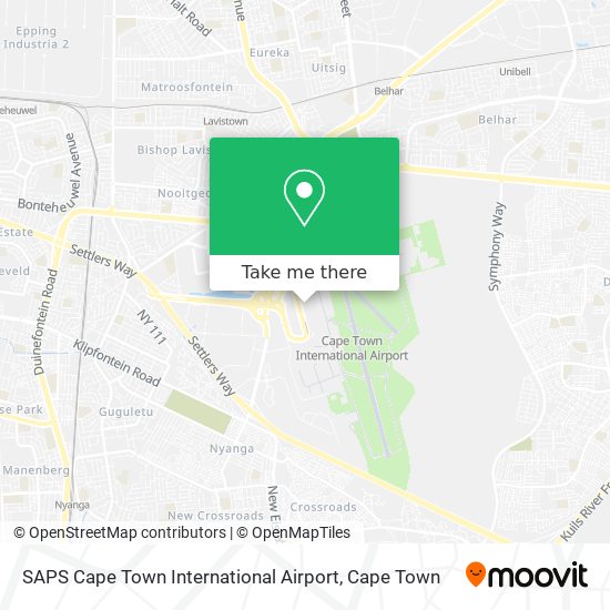 SAPS Cape Town International Airport map