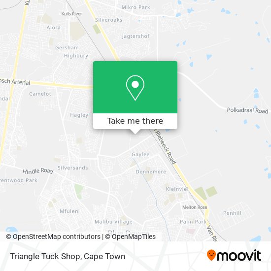 Triangle Tuck Shop map