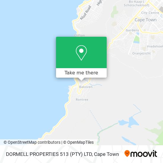 DORMELL PROPERTIES 513 (PTY) LTD map