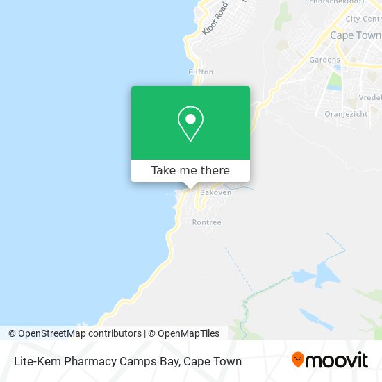 Lite-Kem Pharmacy Camps Bay map
