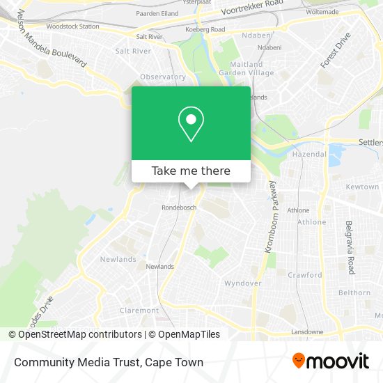 Community Media Trust map