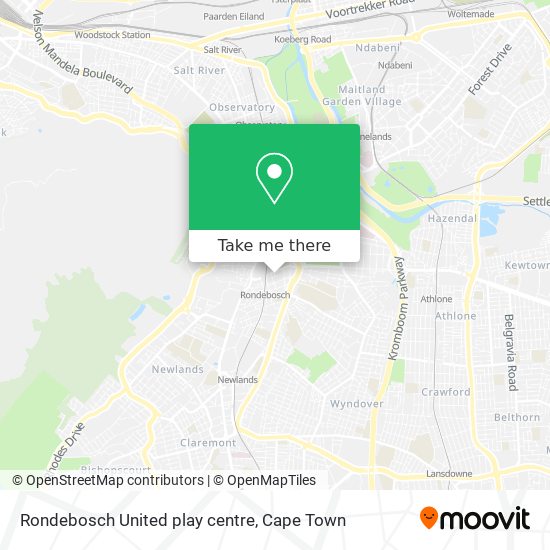 Rondebosch United play centre map