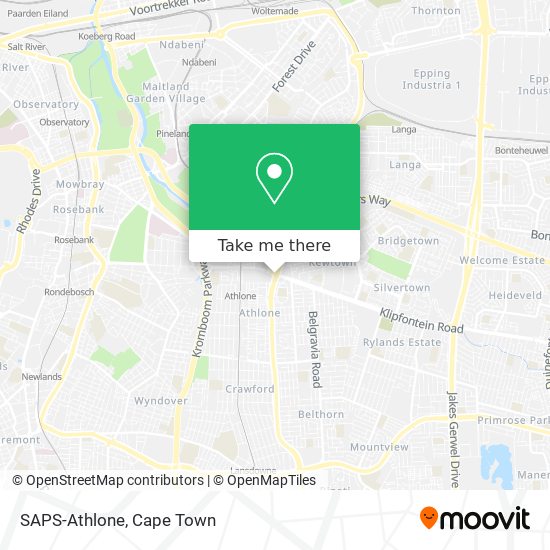 SAPS-Athlone map