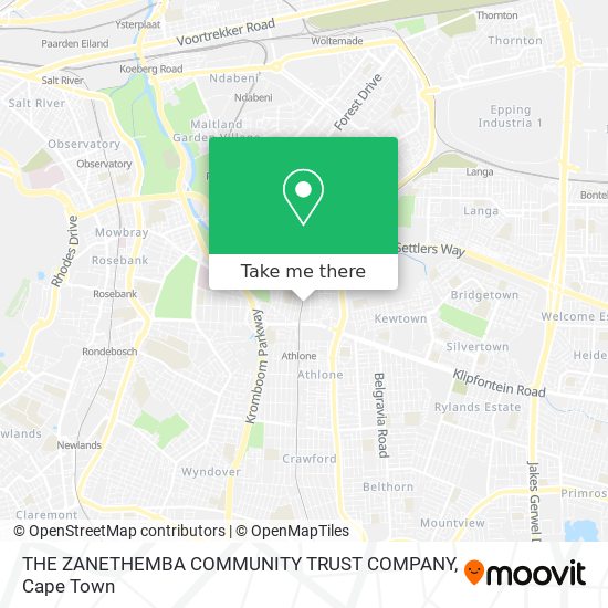 THE ZANETHEMBA COMMUNITY TRUST COMPANY map