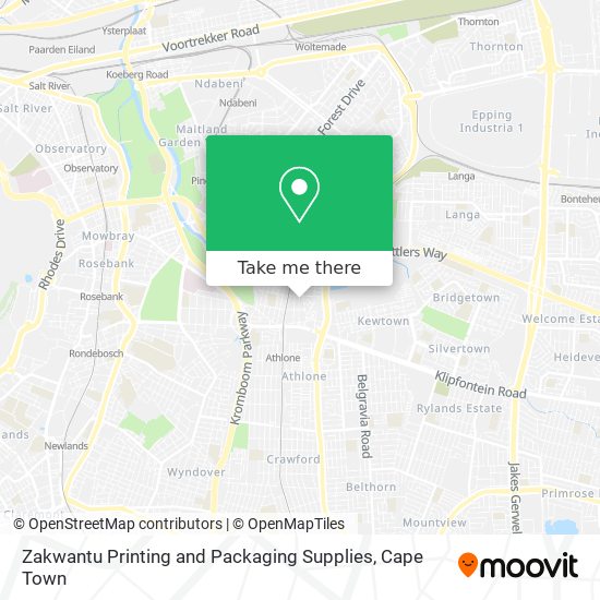 Zakwantu Printing and Packaging Supplies map