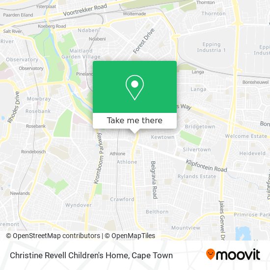 Christine Revell Children's Home map