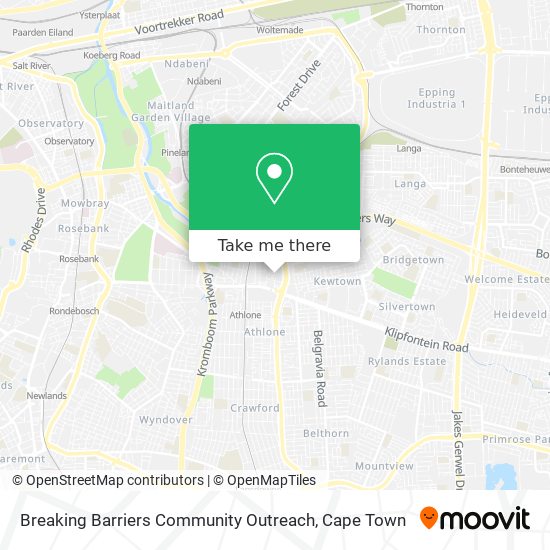 Breaking Barriers Community Outreach map