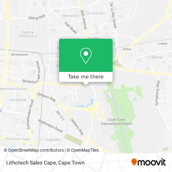 Lithotech Sales Cape map