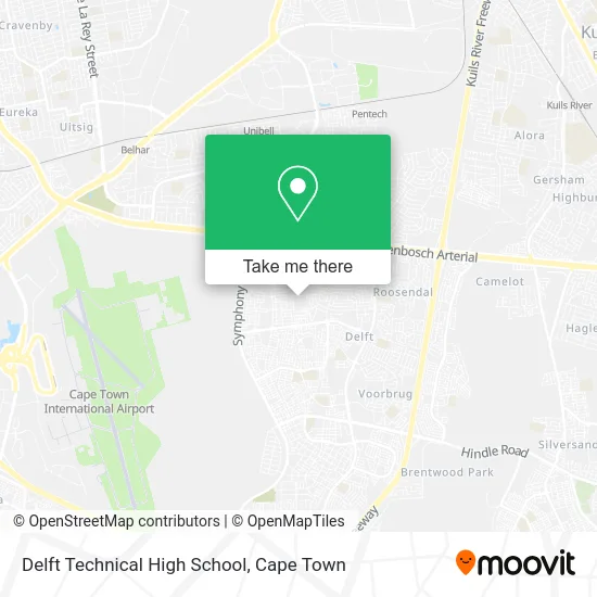 Delft Technical High School map