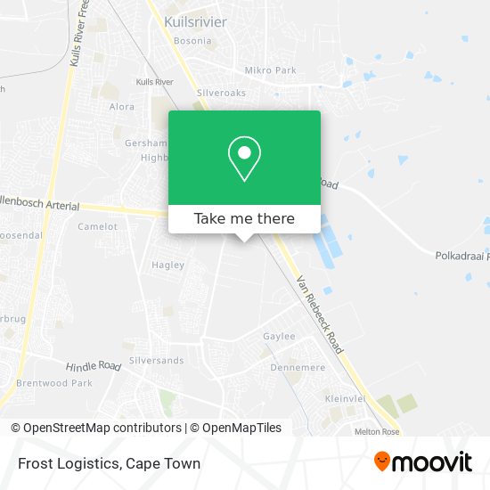 Frost Logistics map