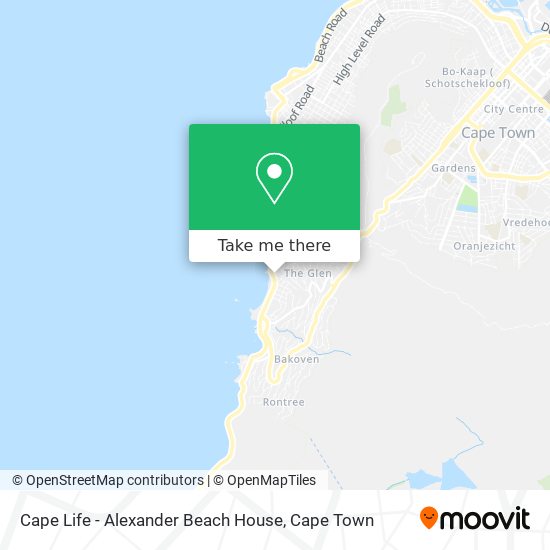 Cape Life - Alexander Beach House map