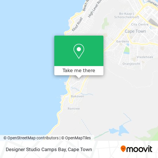 Designer Studio Camps Bay map