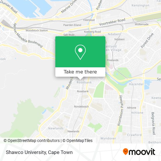 Shawco University map