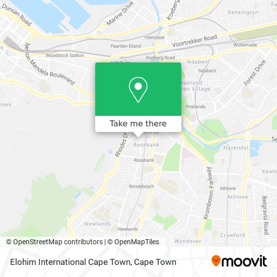 Elohim International Cape Town map