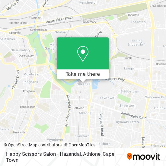 Happy Scissors Salon - Hazendal, Athlone map