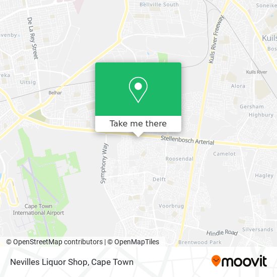 Nevilles Liquor Shop map