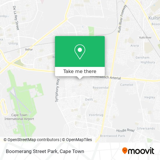 Boomerang Street Park map