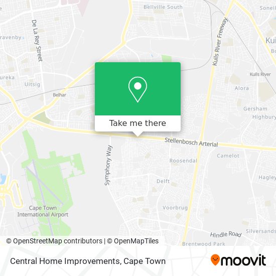 Central Home Improvements map