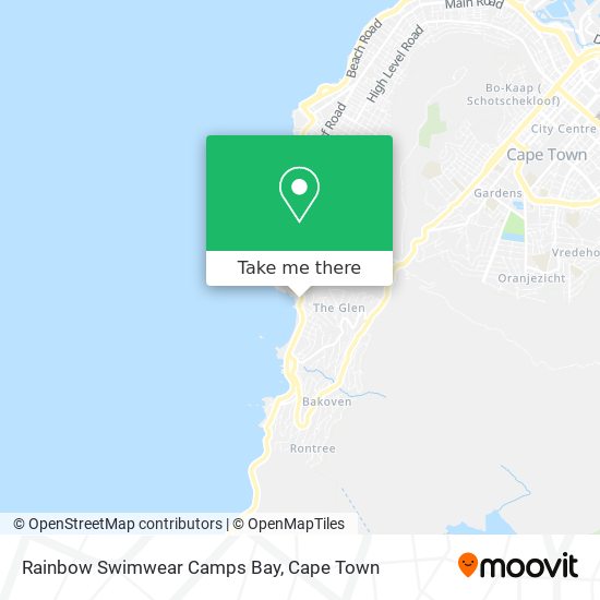Rainbow Swimwear Camps Bay map