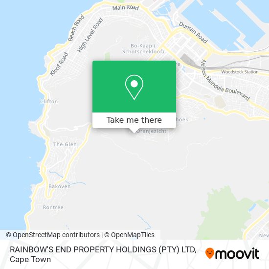 RAINBOW'S END PROPERTY HOLDINGS (PTY) LTD map