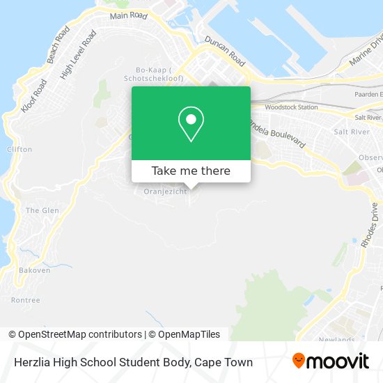Herzlia High School Student Body map
