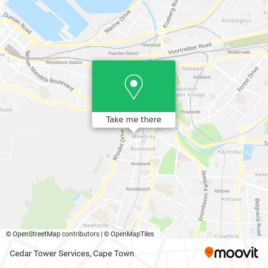 Cedar Tower Services map