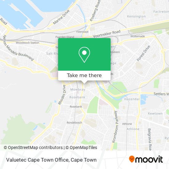 Valuetec Cape Town Office map