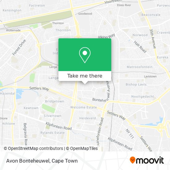 Avon Bonteheuwel map