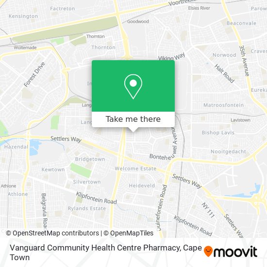 Vanguard Community Health Centre Pharmacy map