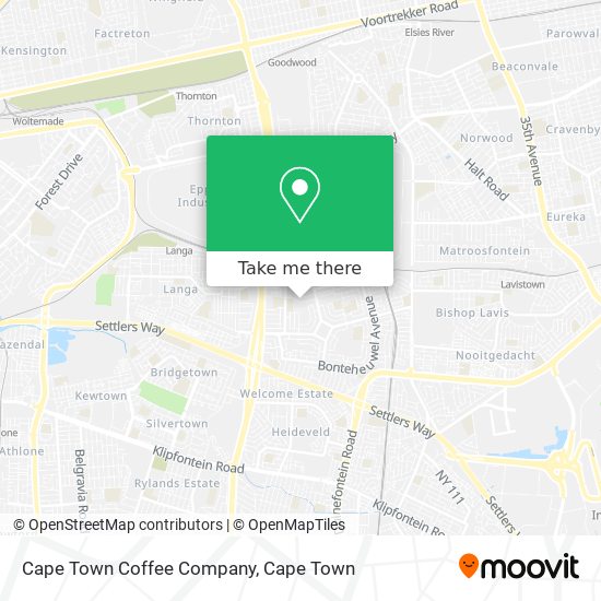 Cape Town Coffee Company map