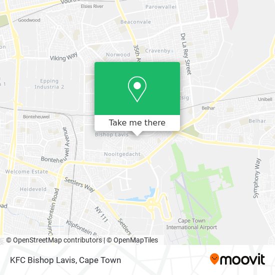 KFC Bishop Lavis map
