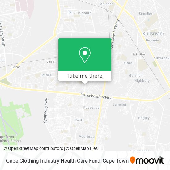 Cape Clothing Industry Health Care Fund map