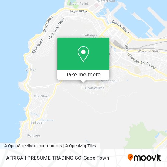 AFRICA I PRESUME TRADING CC map