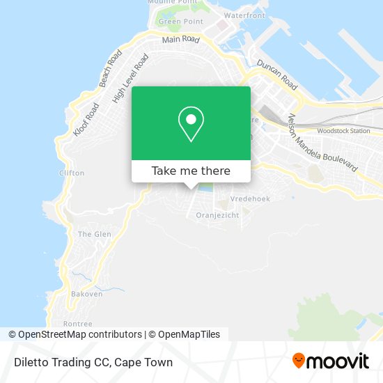 Diletto Trading CC map