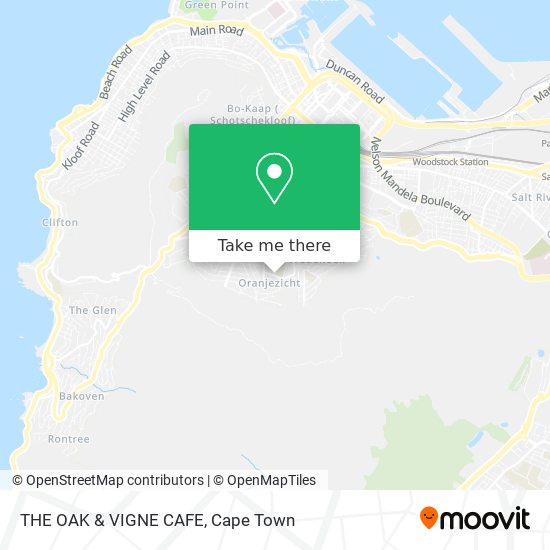 THE OAK & VIGNE CAFE map