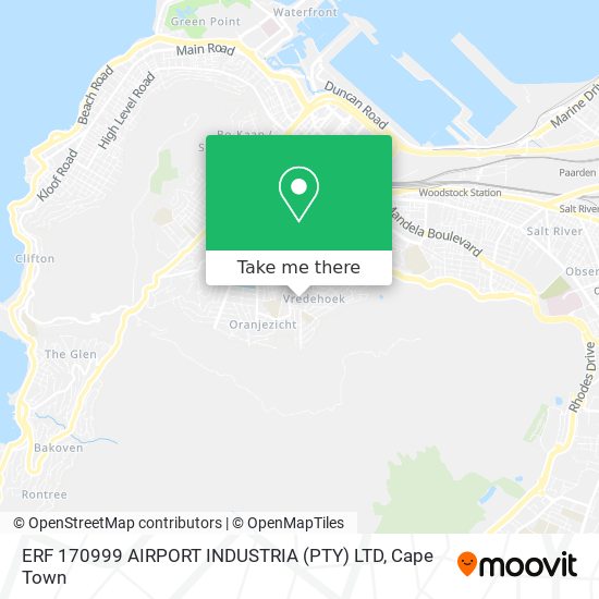 ERF 170999 AIRPORT INDUSTRIA (PTY) LTD map