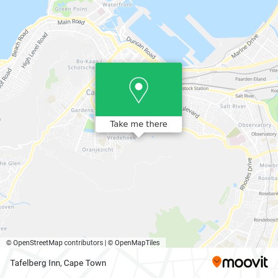 Tafelberg Inn map