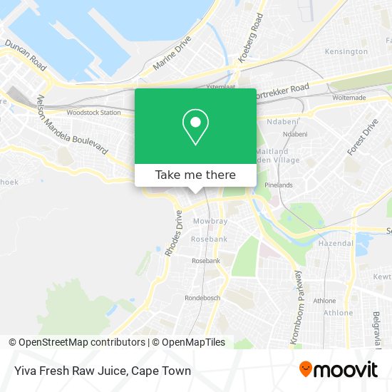 Yiva Fresh Raw Juice map