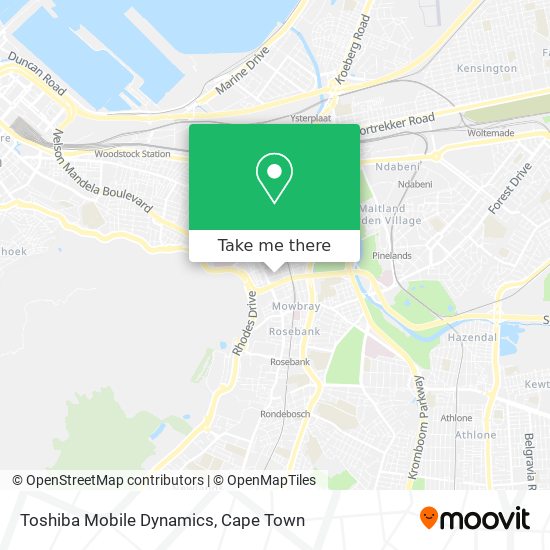 Toshiba Mobile Dynamics map