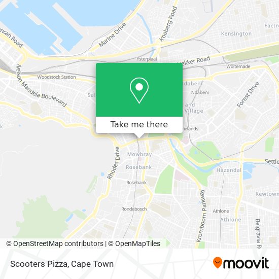 Scooters Pizza map