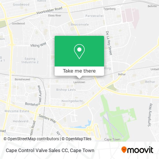 Cape Control Valve Sales CC map