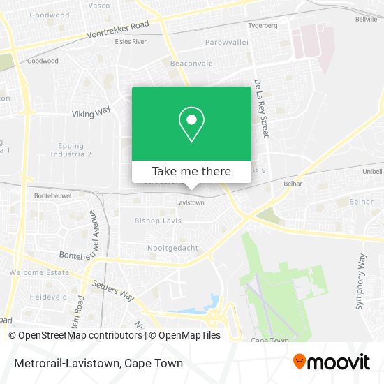Metrorail-Lavistown map